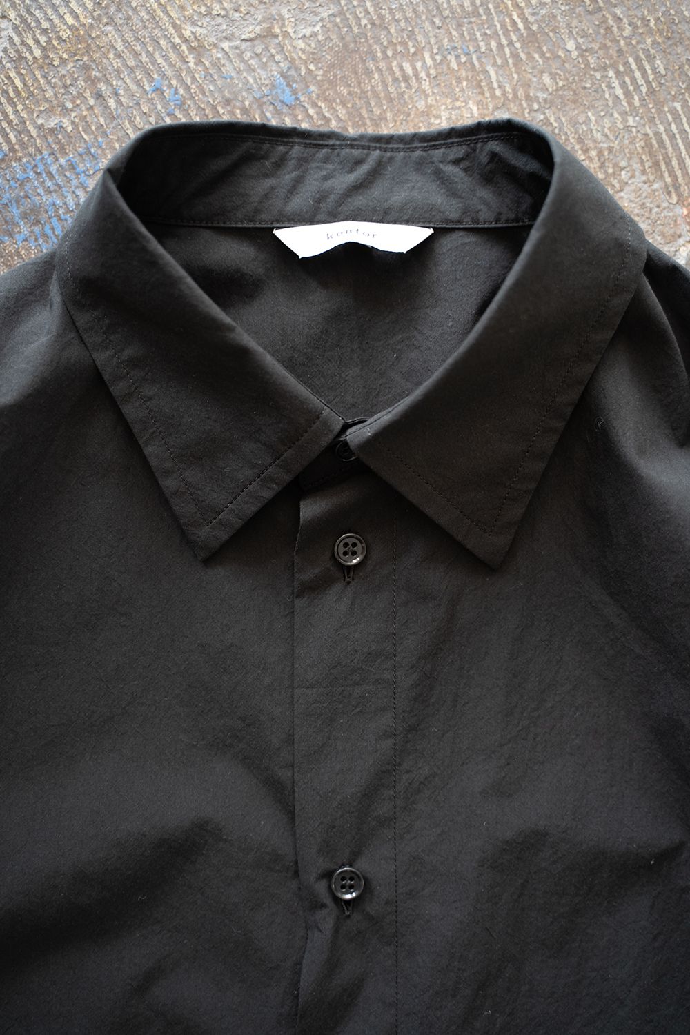【ラスト1点】【25SS】スクエアアームホールシャツ(BLACK)
