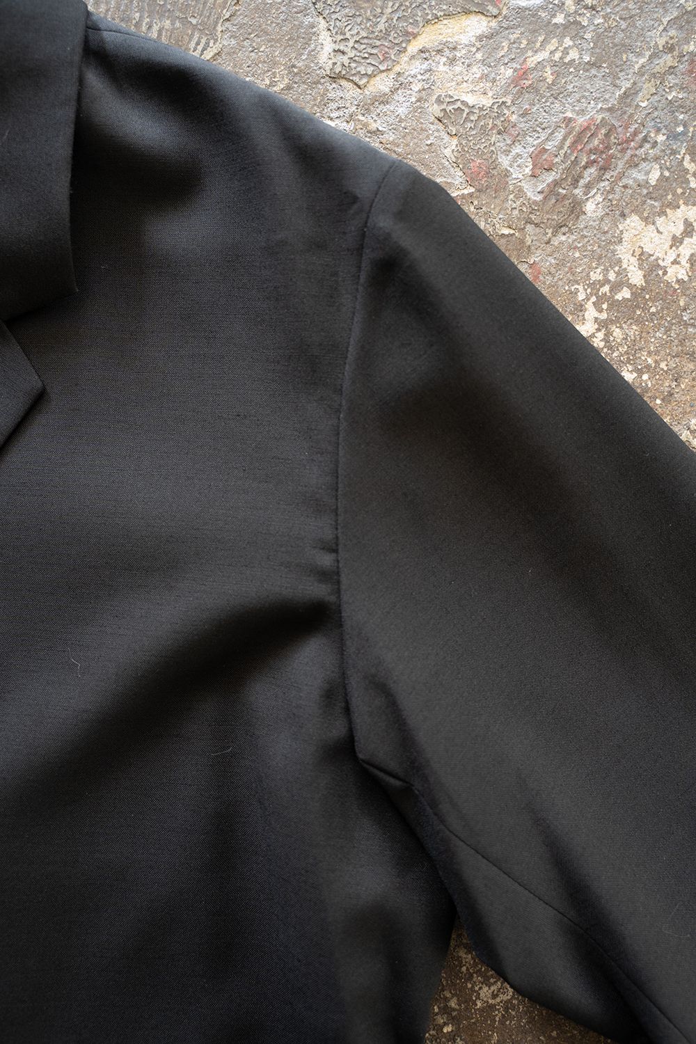 【25AW】モヘア混2Bジャケット(INK BLACK)