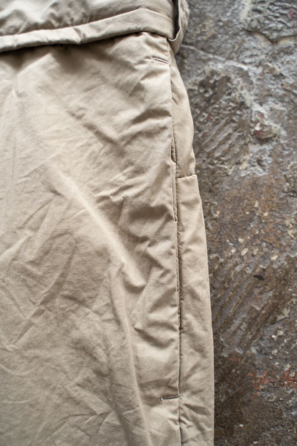 【ラスト1点】【22SS】Back Seam Garment Dyed Pants(KHAKI)