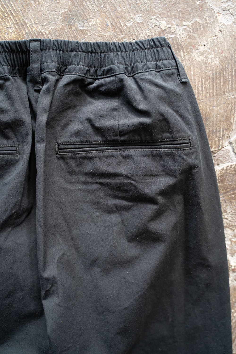 【ラスト1点】【23SS】シルクネップイージーパンツ(BLACK)