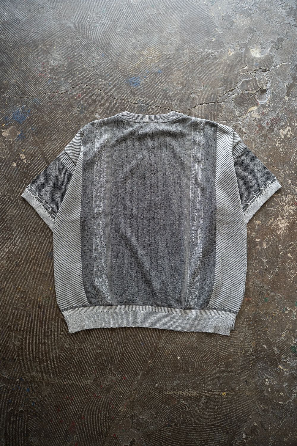 YASHIKI - 【25SS】Fumon Henley Knit(MIX GRAY) | Salty