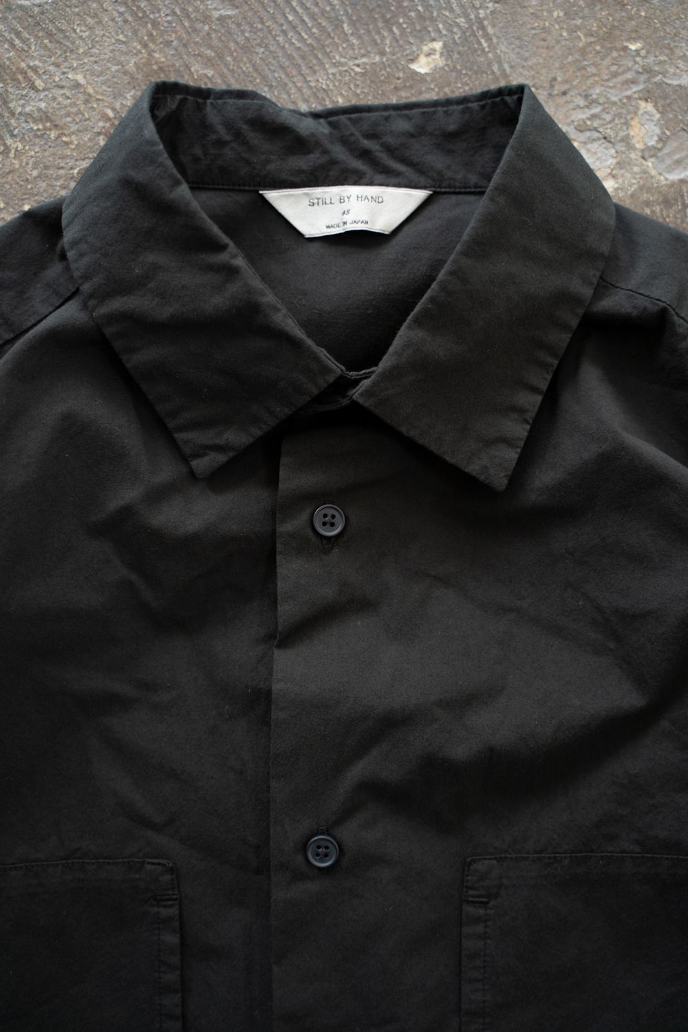 【ラスト1点】【25AW】ガーメントダイオーバーシャツ(INK BLACK)