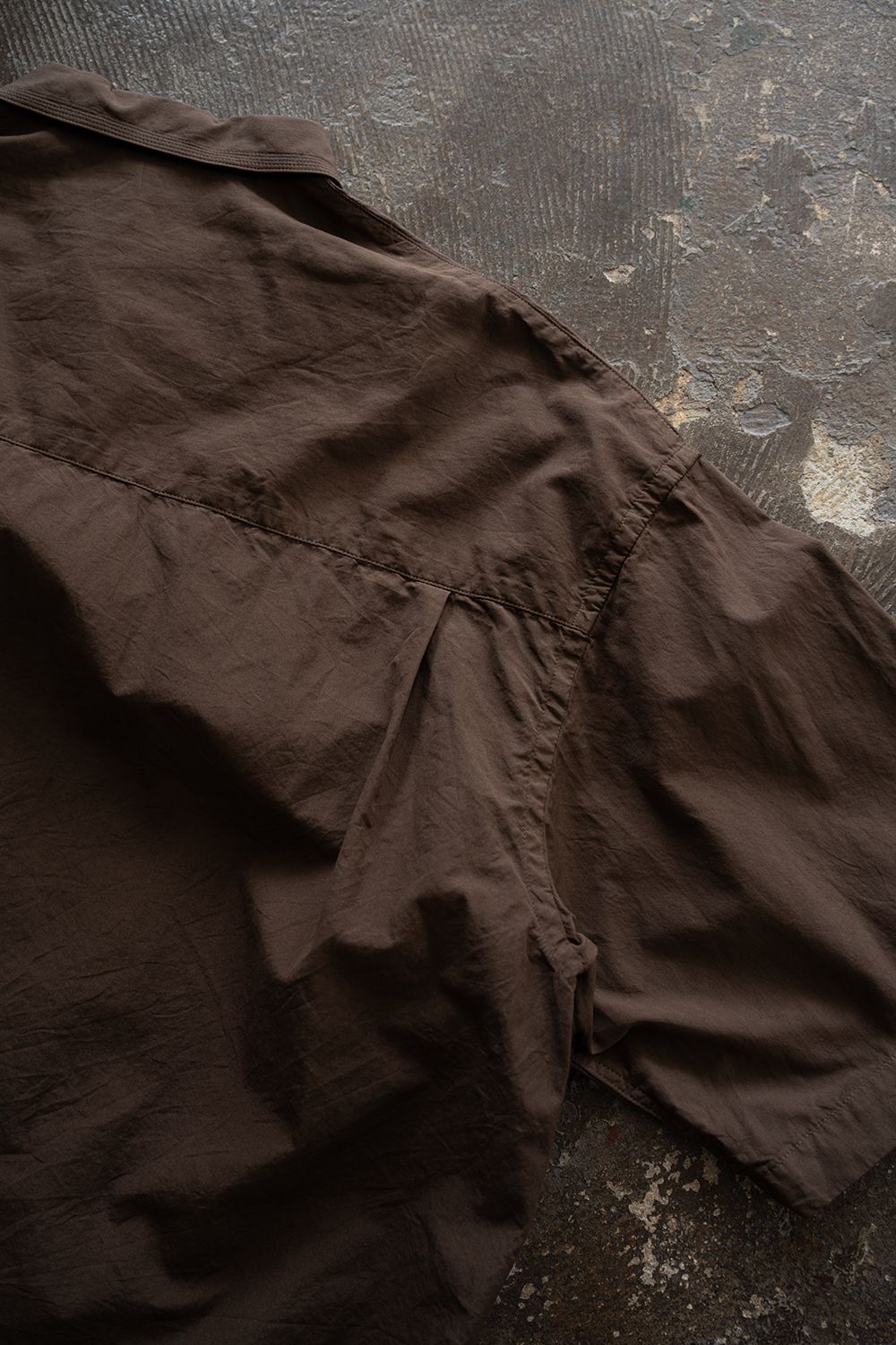 【26SS】Oversized Stitching Shirt(BROWN)