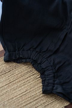 【ラスト1点】ウールデニムワイドパンツ(黒)