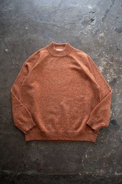 【ラスト1点】【25AW】モックネックメランジニット(MELANGE ORANGE)