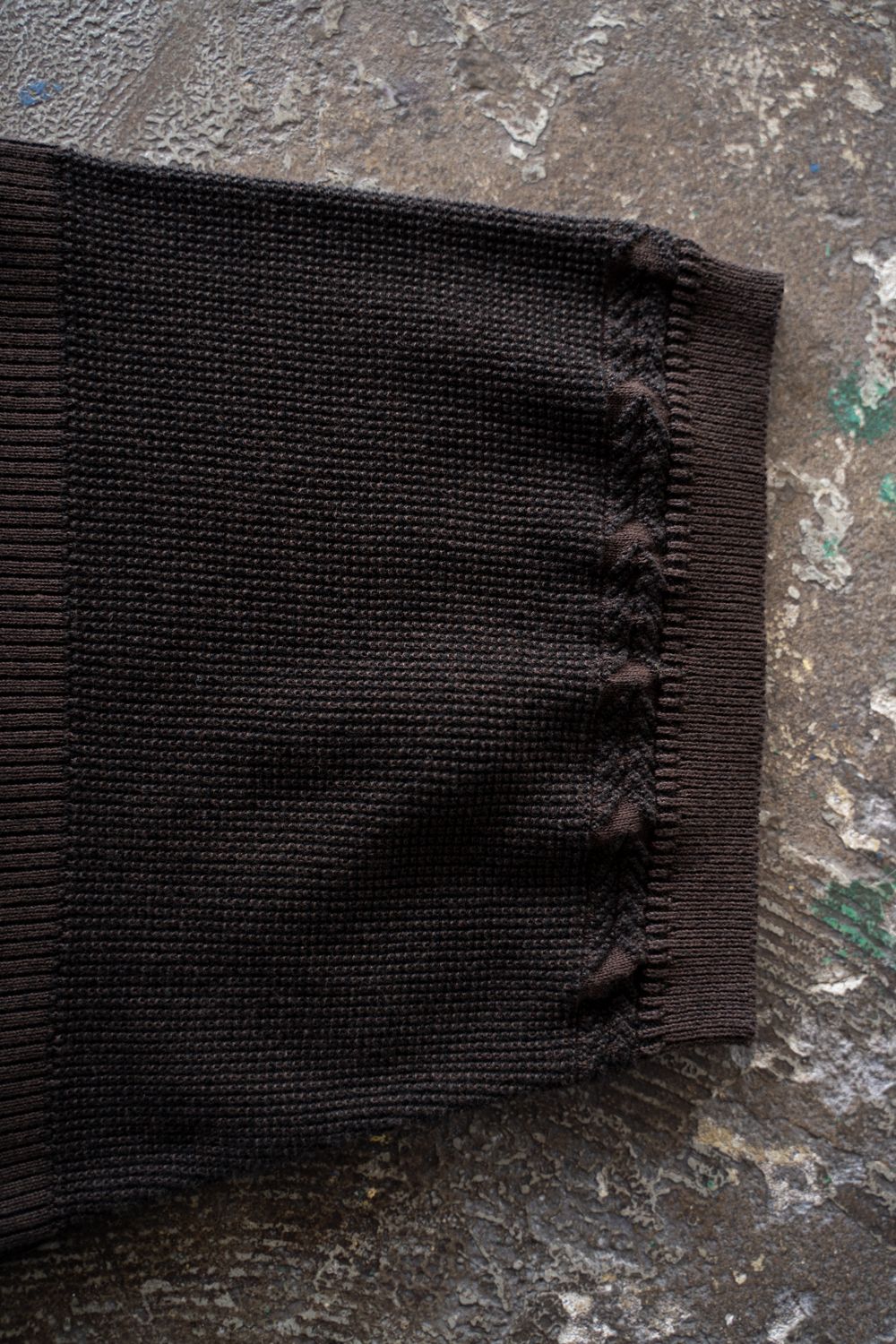 【26SS】Aotsuyu Knit Polo(BROWN)