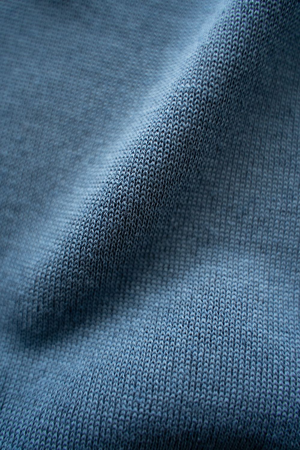 【ラスト1点】【24SS】綿×ポリエステル×リネン12Gニットカーディガン(DUSTY BLUE)