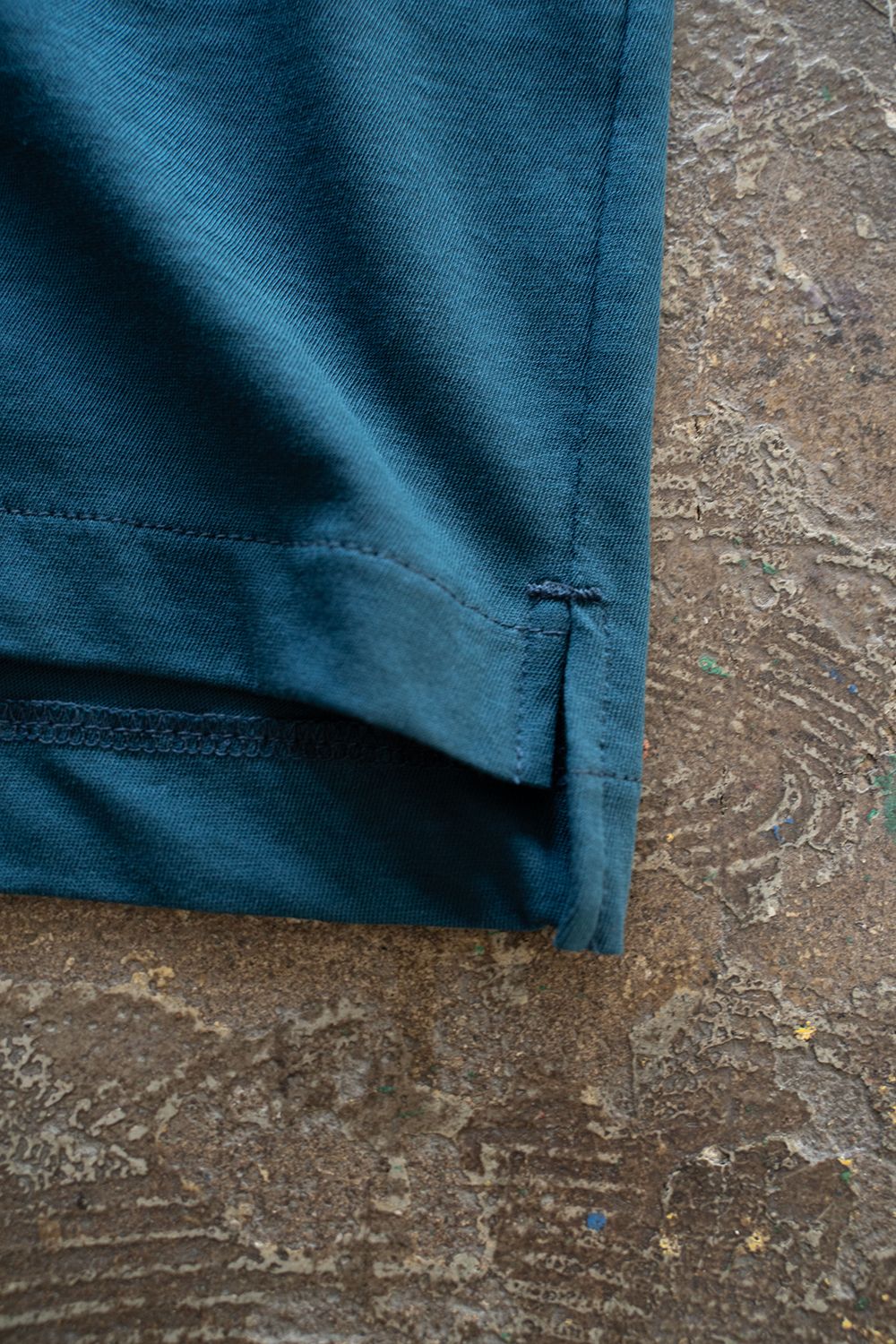 【ラスト1点】【25SS】強撚コットンポロカットソー(TEAL BLUE)