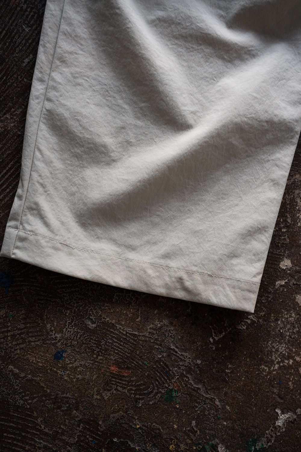 【25AW】タスランナイロンニータックイージーパンツ(IVORY)