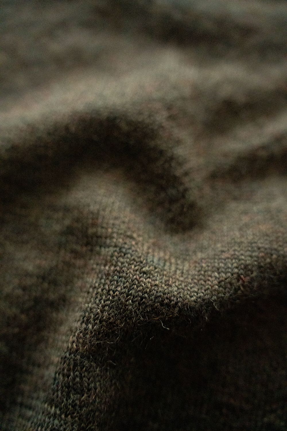 【25AW】エクストラキッドモヘア12Gニット(OLIVE)