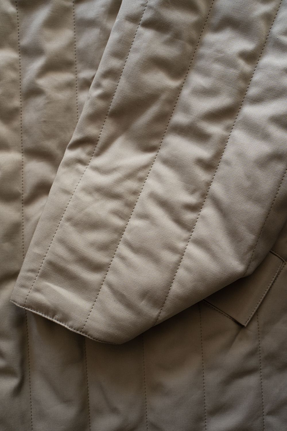 【25AW】コーデュロイ切り替えシンサレートキルティングブルゾン(BEIGE)