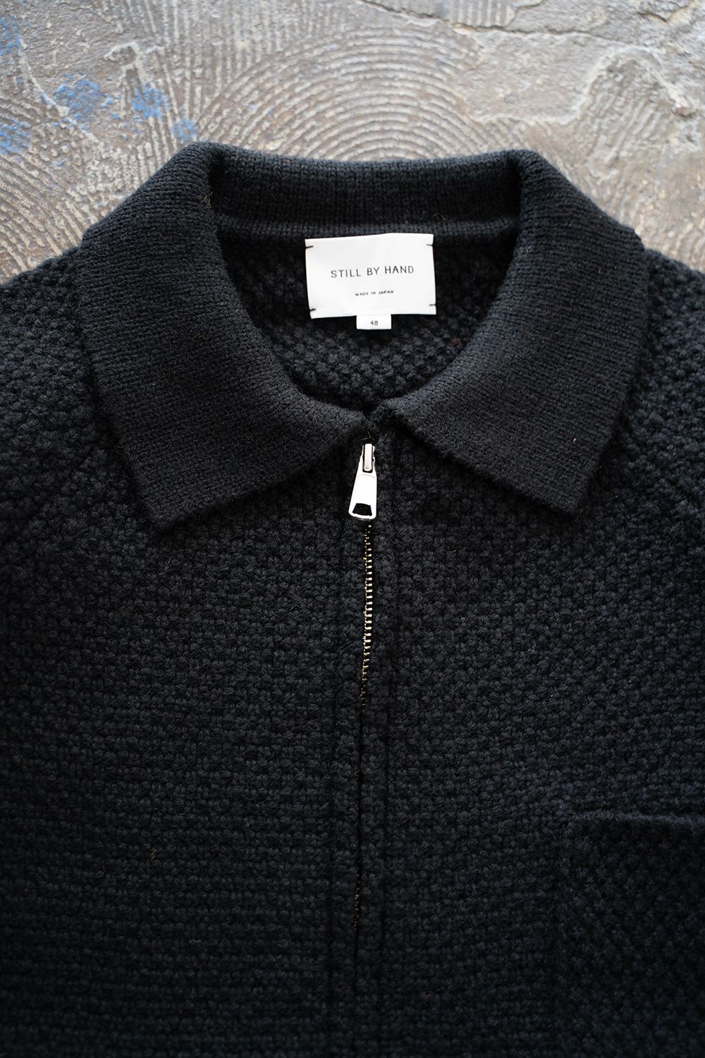 【25AW】5Gニットジップブルゾン(BLACK)