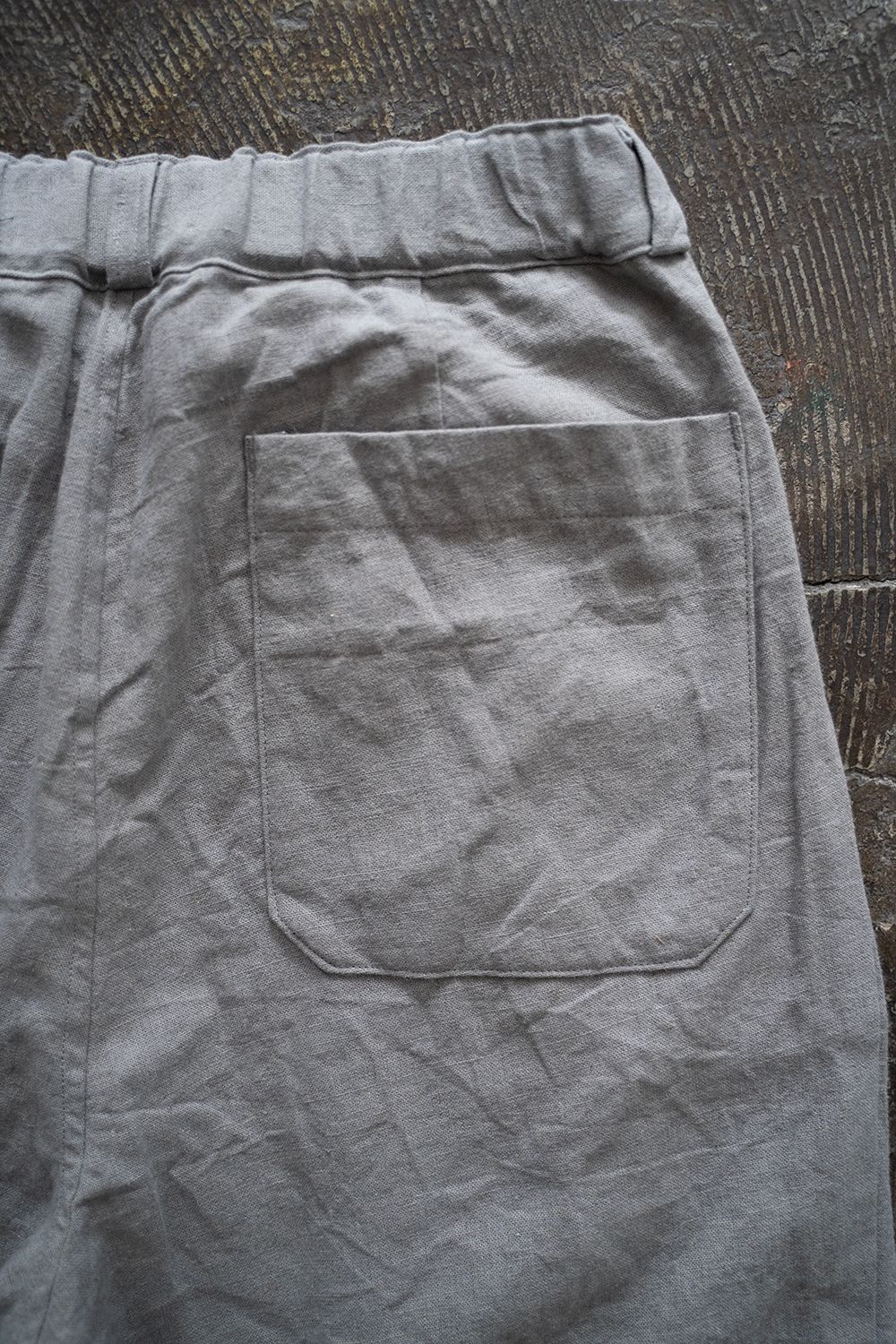 【ラスト1点】【24SS】リネン×ラミーハーフパンツ(GRAY)