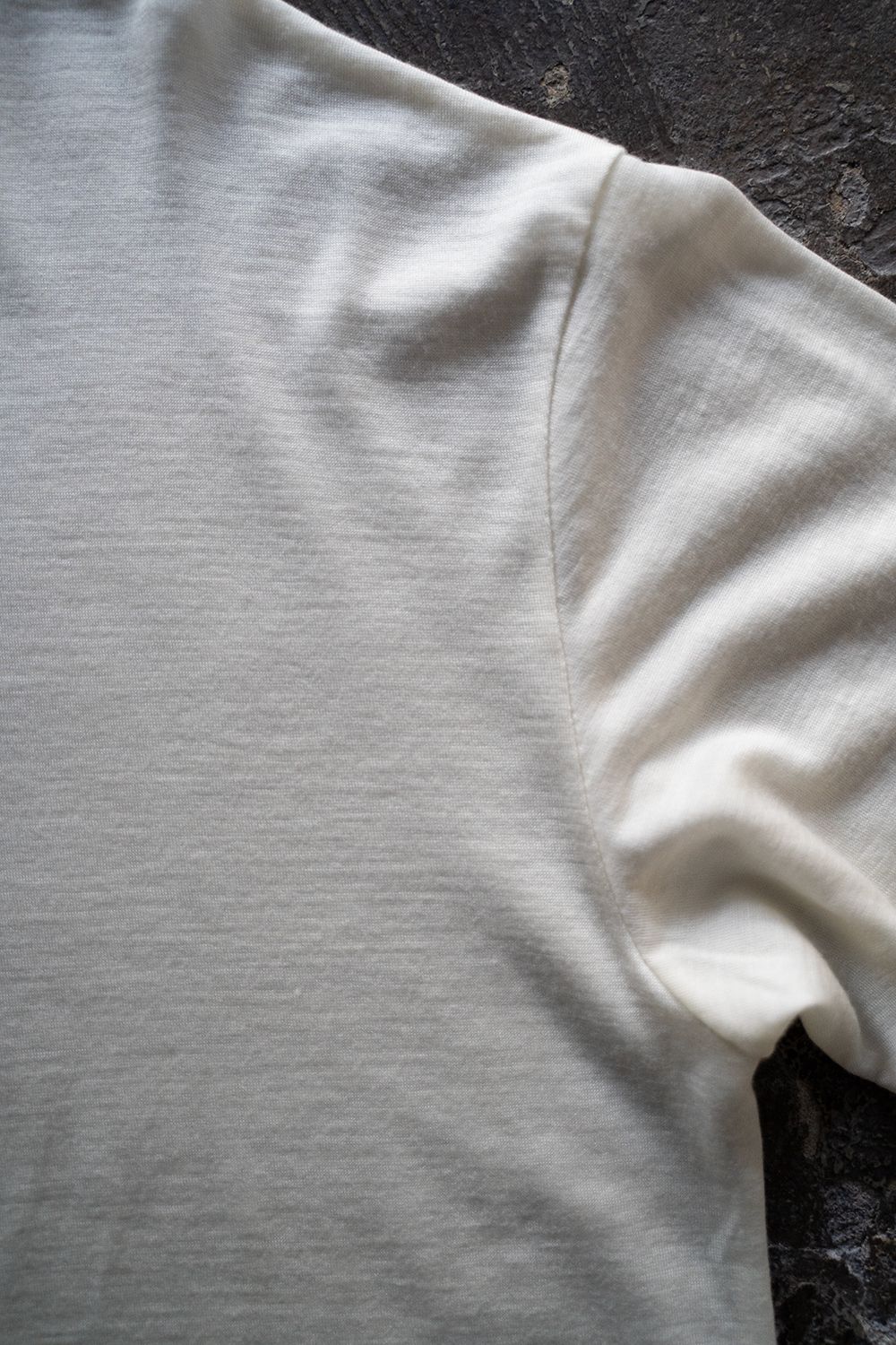 【ラスト1点】【23AW】Washable wool turtle(OFF WHITE)