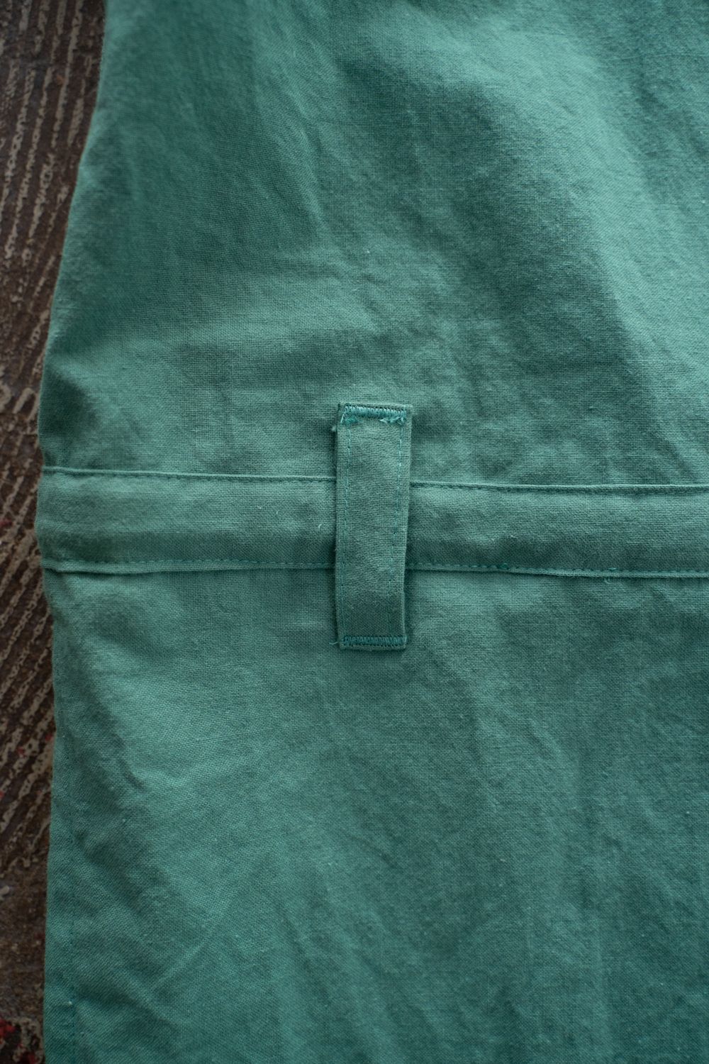 【26SS】"joint(short)"pajama【オールインワン】(washed light cotton GREEN)