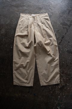 【26SS】ガーメントダイワンタックパンツ(BEIGE)