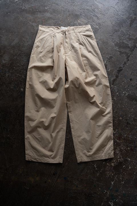 【26SS】ガーメントダイワンタックパンツ(BEIGE)