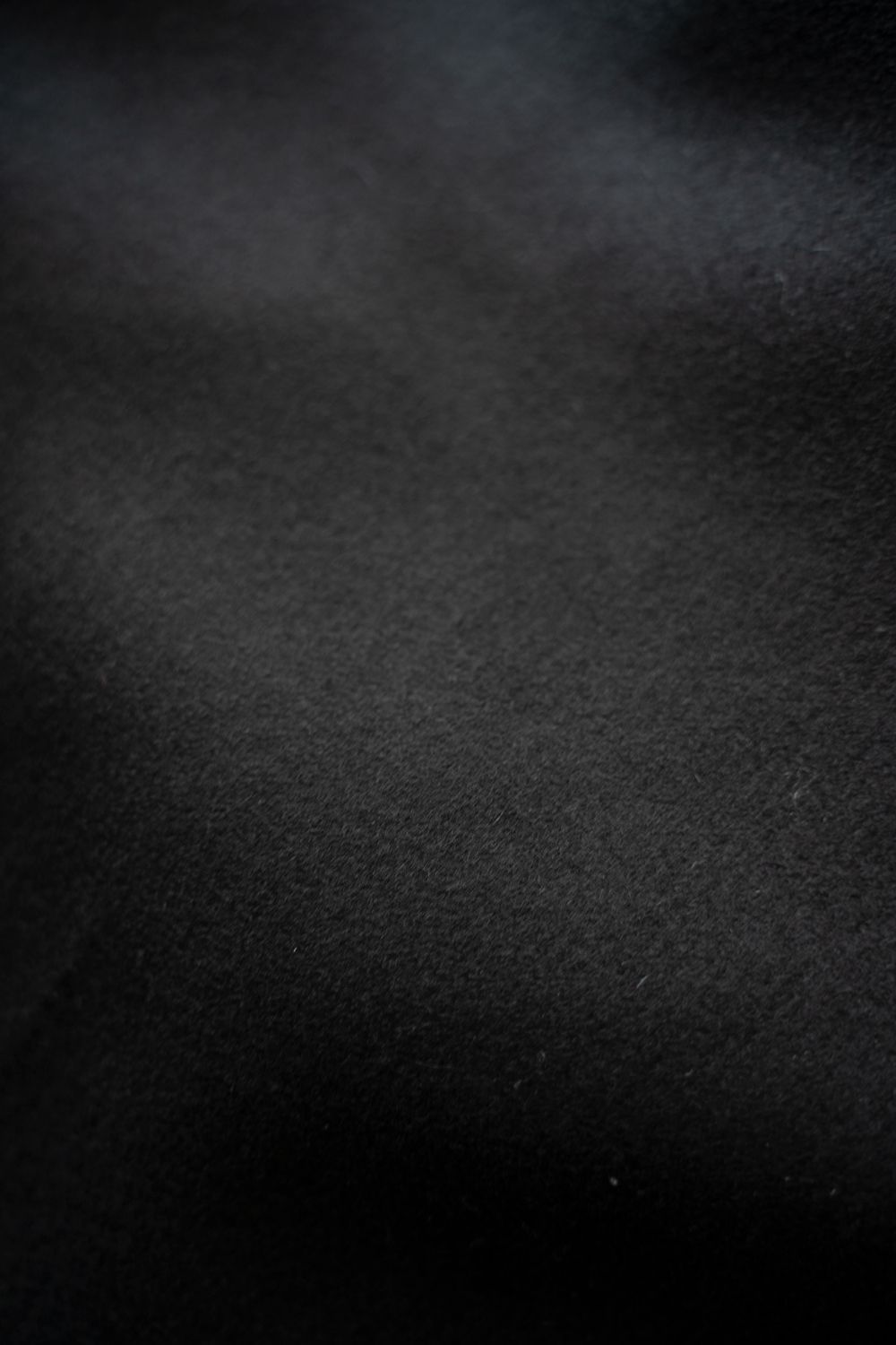 【25AW】Super110'Sメルトンステンカラーハーフコート(BLACK)