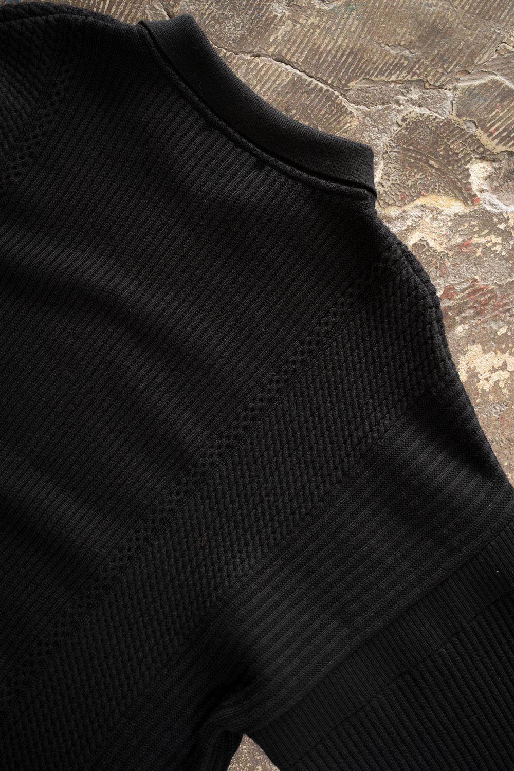 【26AW】Teriha Zip Polo(BLACK)