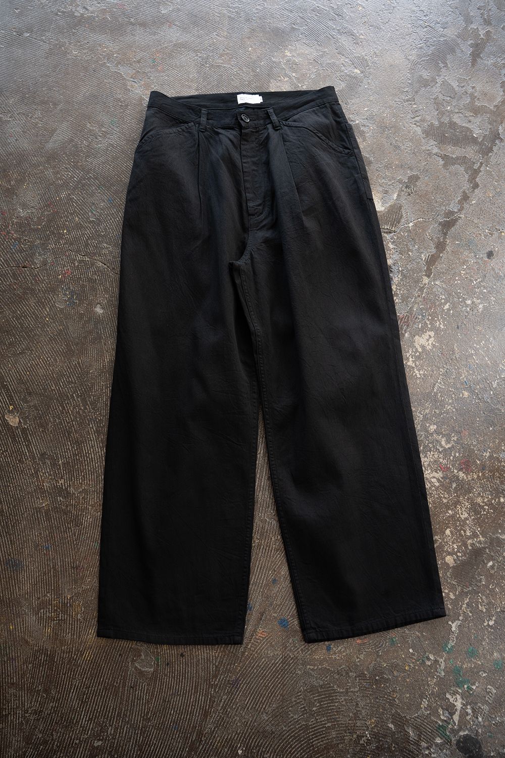 【26SS】5.5ozデニムワンタックパンツ(BLACK)
