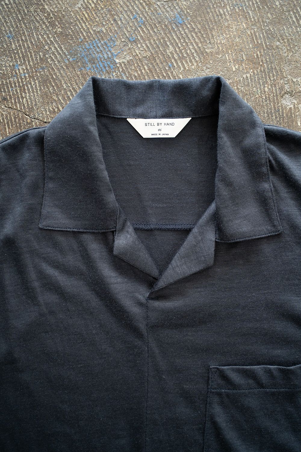 【ラスト1点】【25SS】ラミー半袖プルオーバーシャツ(NAVY)