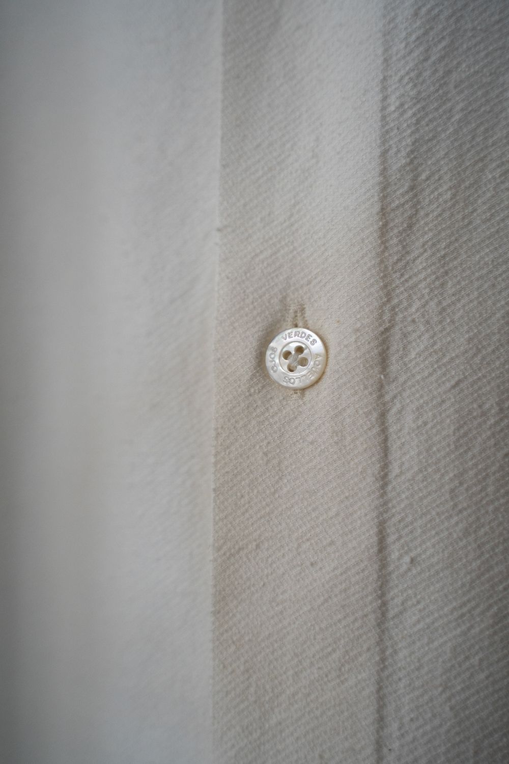 【ラスト1点】【25AW】Silk Nep Kersey Windsor Wide Collar Shirt(PEARL WHITE)