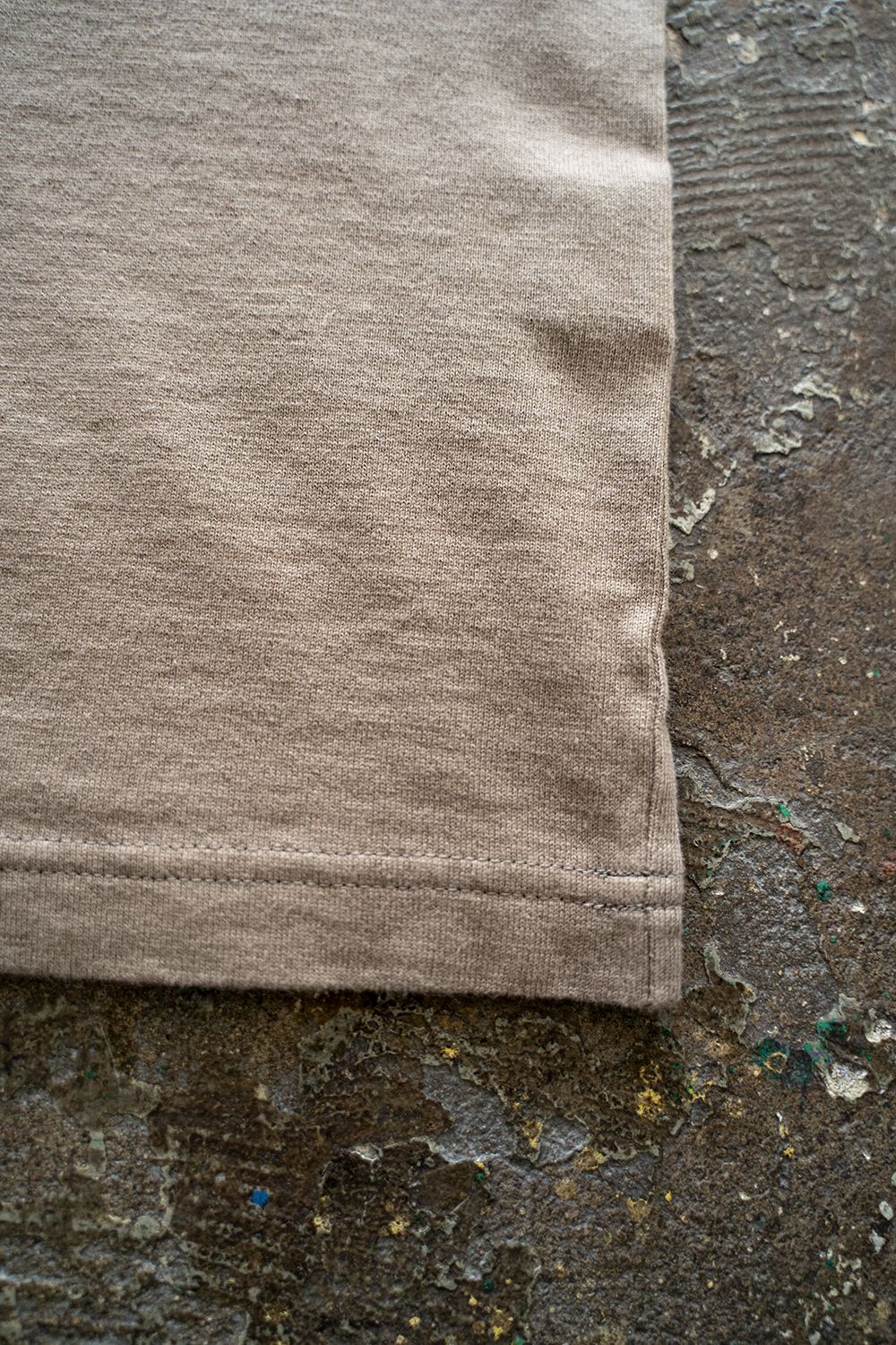 スビンコットン30/2吊り天竺半袖T(DARK BEIGE)