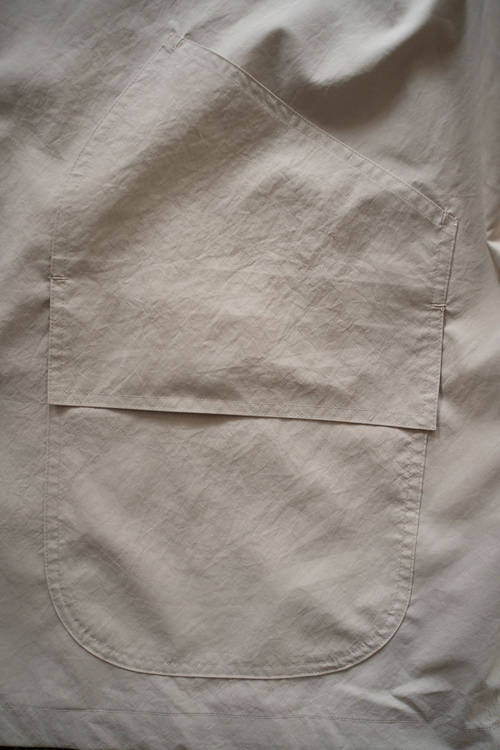 【ラスト1点】【25SS】エアリーポリエステルハーフコート(LIGHT BEIGE)