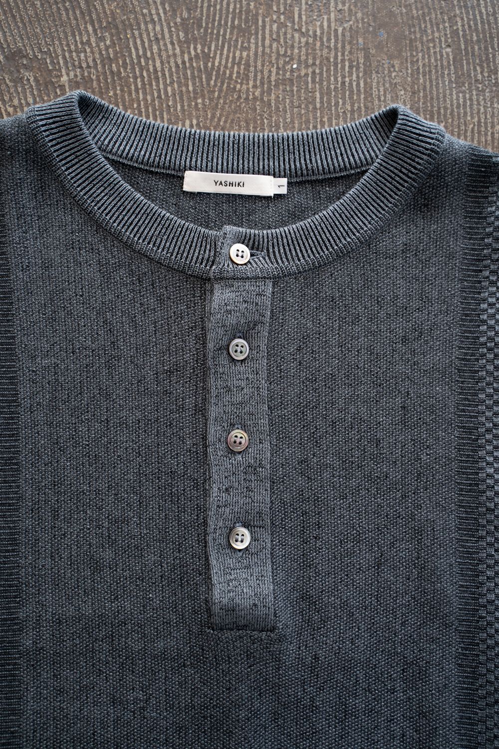 【26SS】Ryokufu Henley Knit(BLUE)