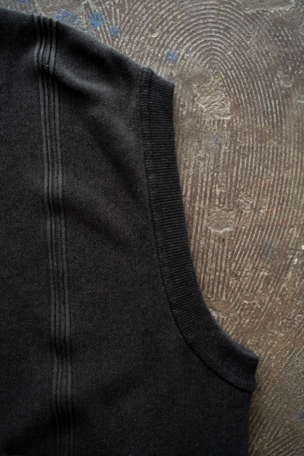【26SS】Shirotsume V-neck Vest(BLACK)