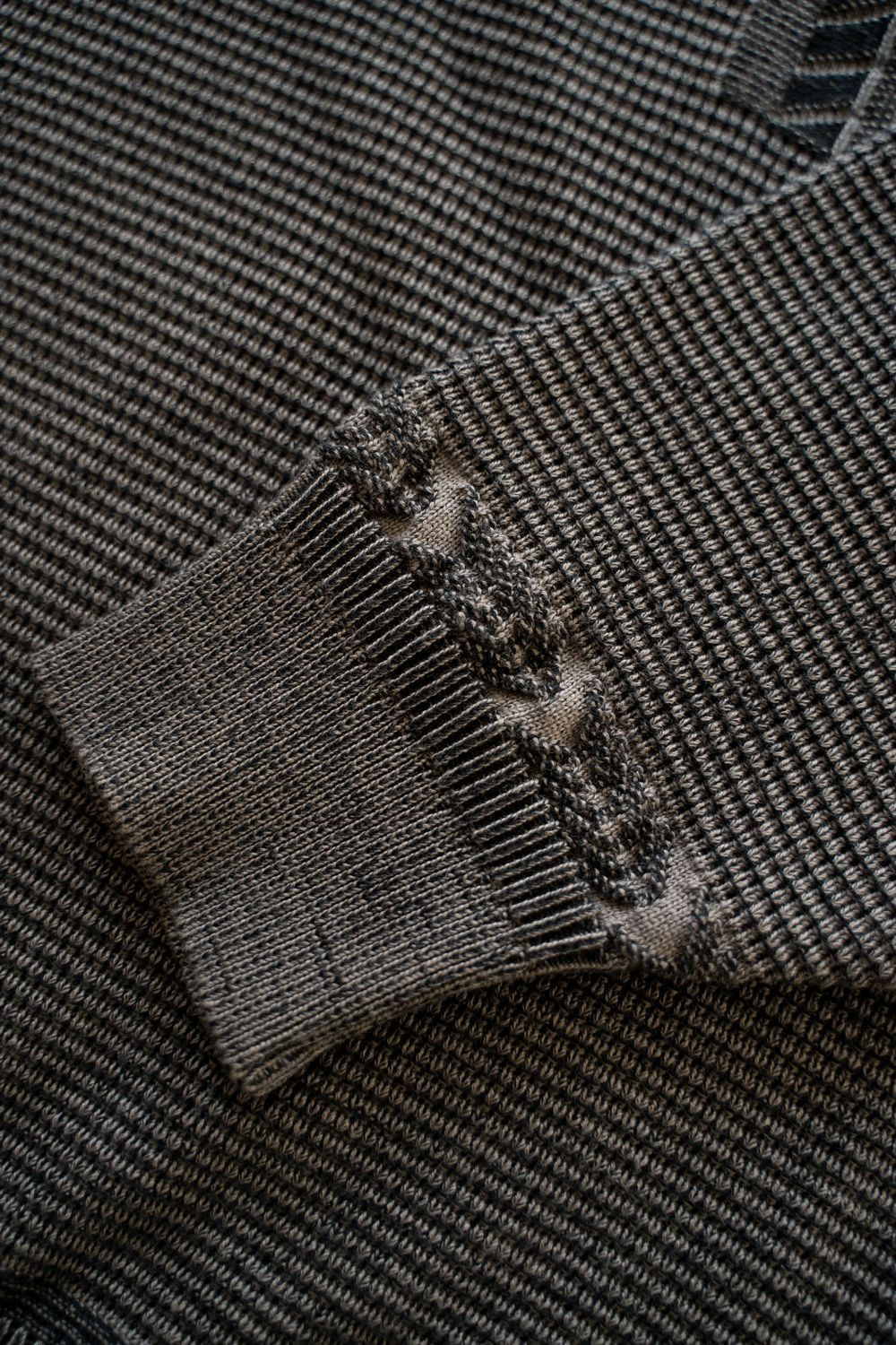 【25AW】Fuyushigure Half Zip Knit(GREIGE)