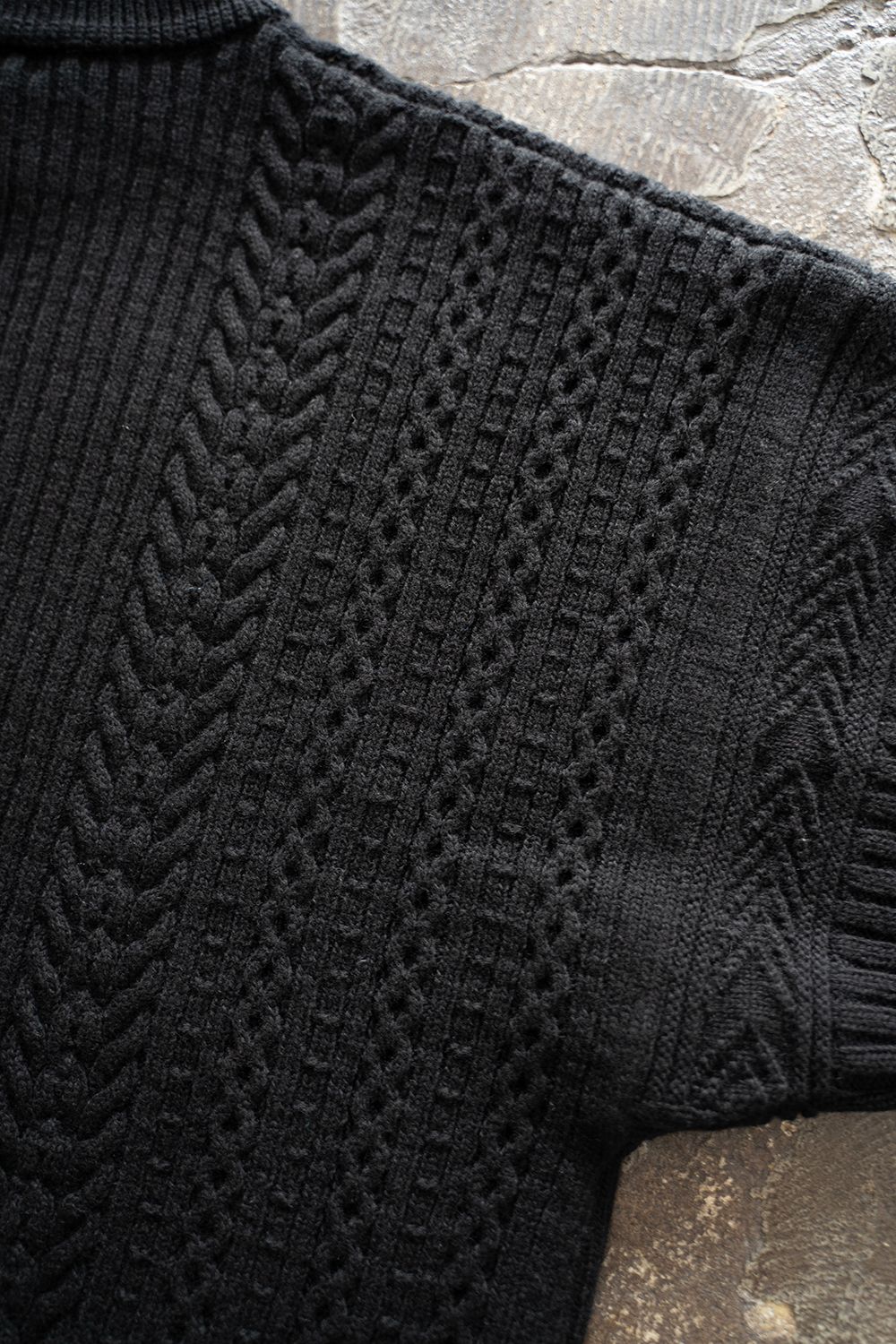 YASHIKI - 【ラスト1点】【23AW】Tofu Knit(BLACK) | Salty