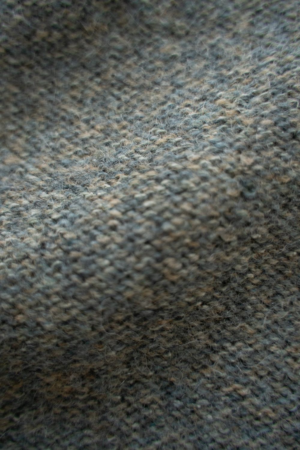 【ラスト1点】Yak/Shetland wool/Nep crew neck sweater(MIST)