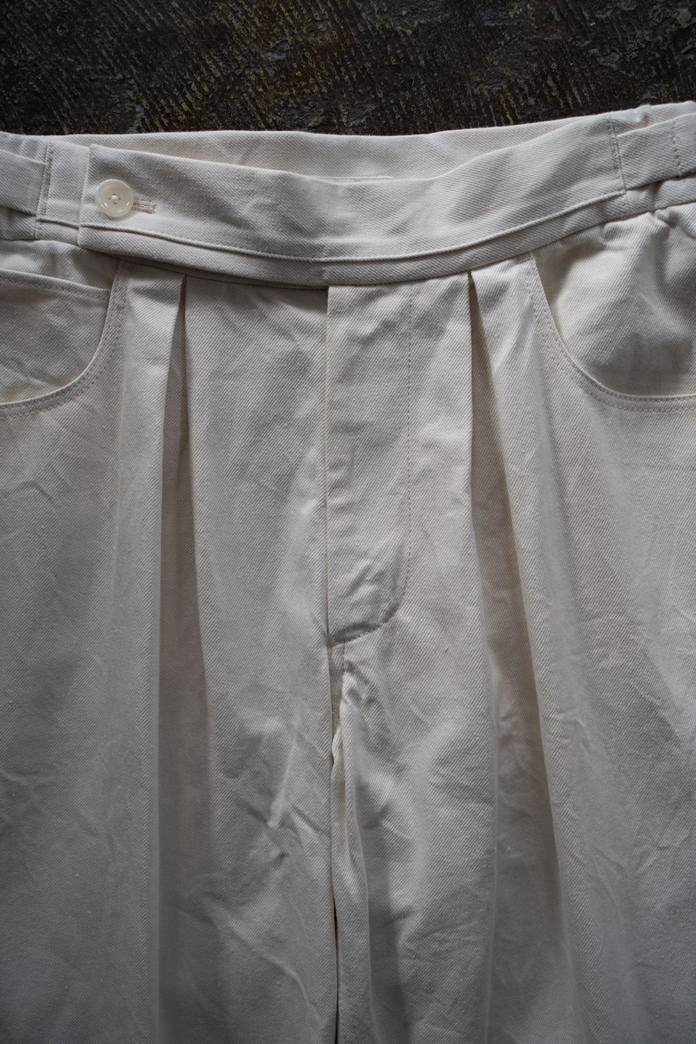 【ラスト1点】2-Tack Denim Pants/2タックデニムパンツ(OFF WHITE)
