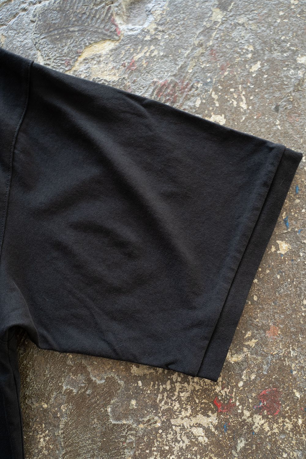 【ラスト1点】【25SS】強撚コットンポロカットソー(BLACK)