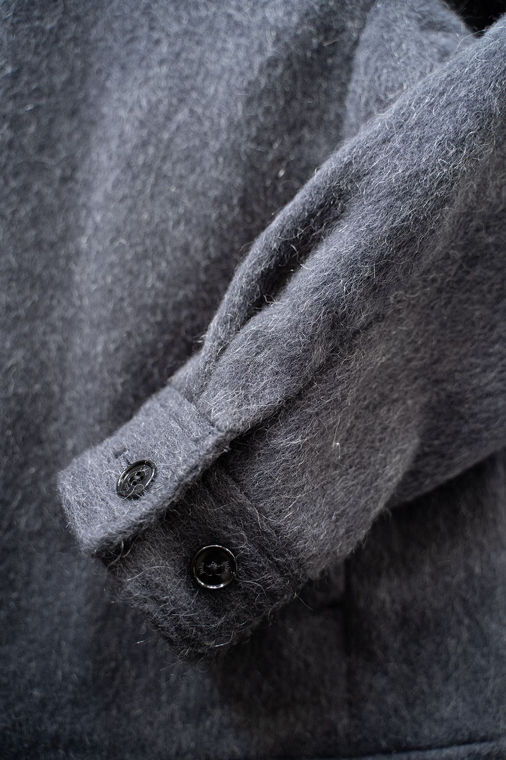 【25AW】Mohair Shaggy Zip Jacket/モヘアシャギージップジャケット(CHARCOAL)