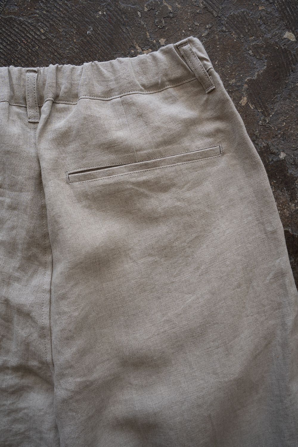 【26SS】リネン2タックワイドイージーパンツ(OATMEAL)