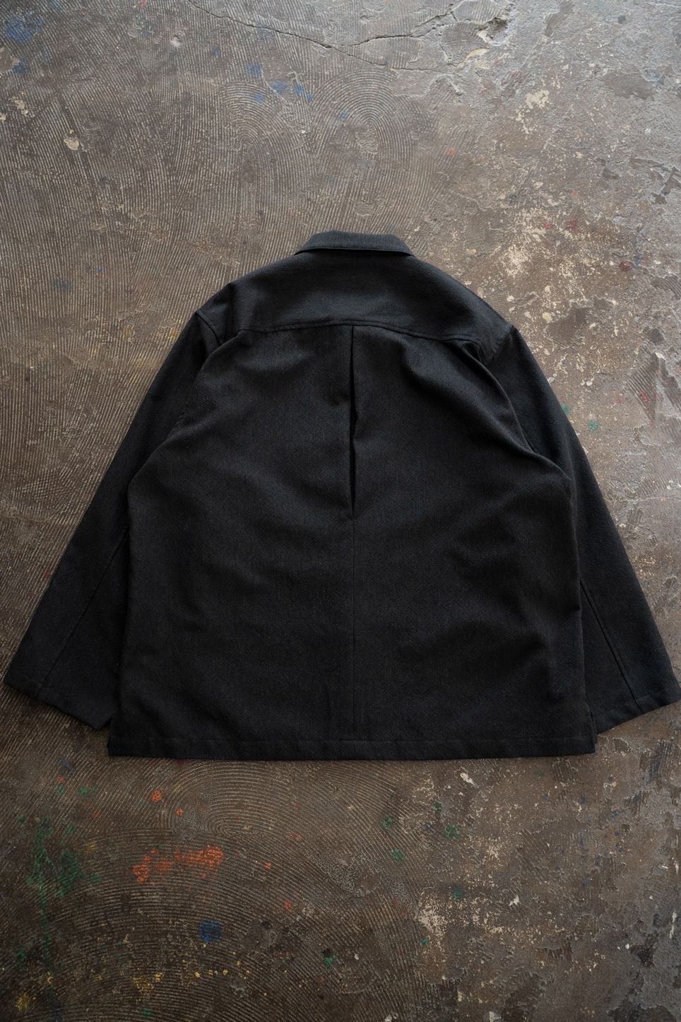 【26SS】両胸ポケットシャツジャケット(INK BLACK)