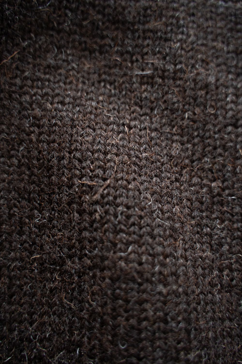 【ラスト1点】【24AW】英国羊毛ニットブルゾン(DARK BROWN)