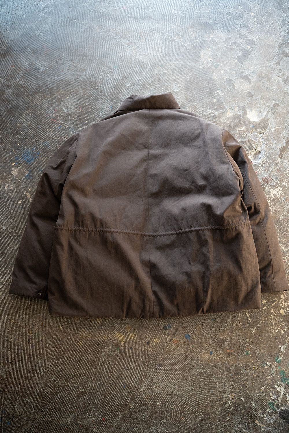【25AW】強撚ナイロンダウンブルゾン(BROWN)