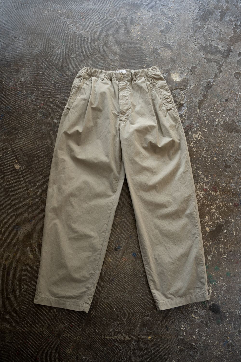 T*0様 2024AW/TWO TUCK PANTS WHITE/2タックパンツ Two tuck sweatpants / 2タックスウェットパンツ（スウェット