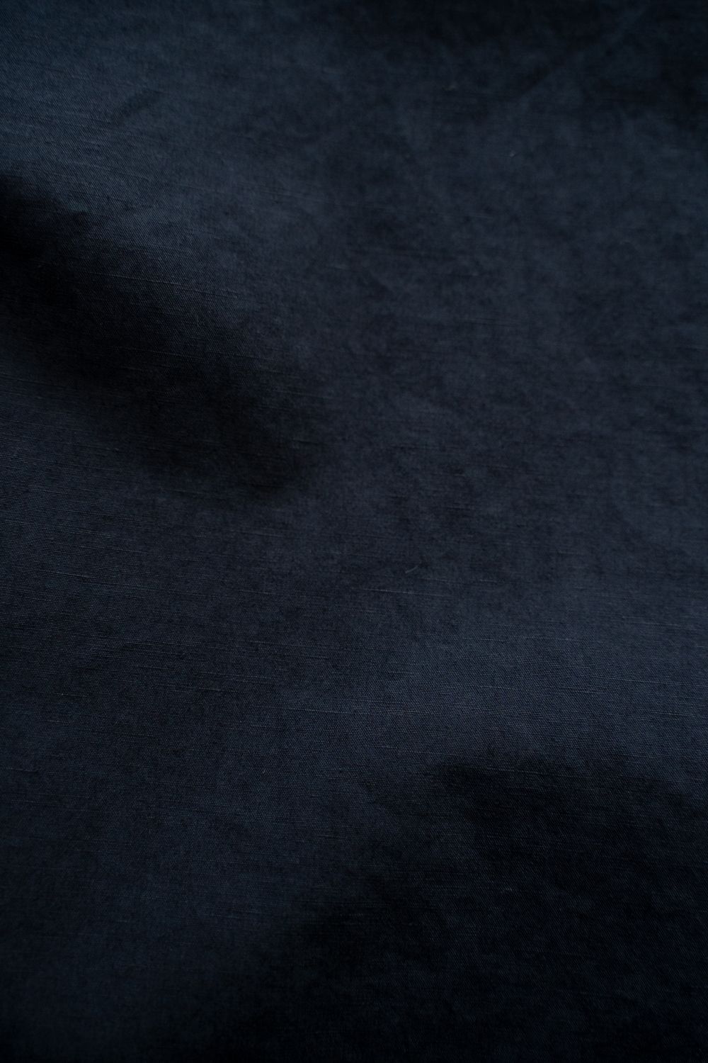 【26SS】極小襟コットン×リネンタイプライターシャツ(NAVY)