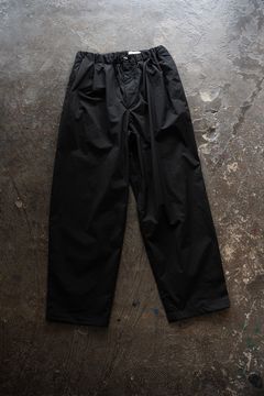 【26SS】ストレッチナイロンテーパードパンツ(BLACK)