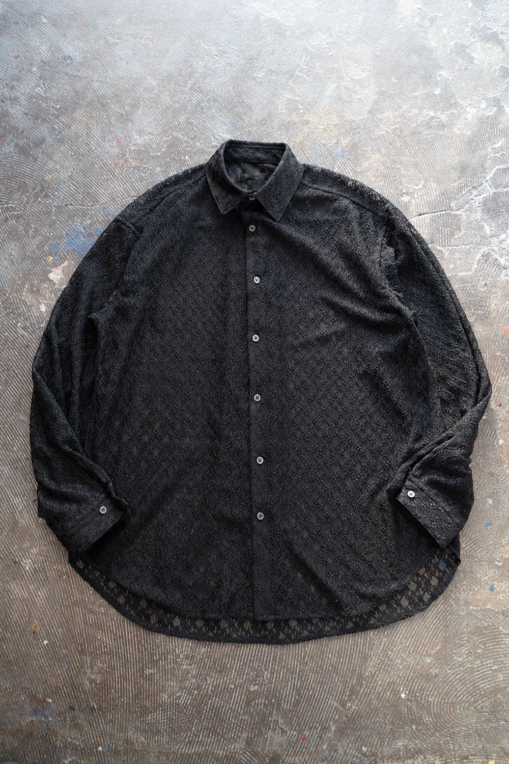 juha - 【ラスト1点】【24SS】Russell Lace L/S Shirt/ラッセルレース