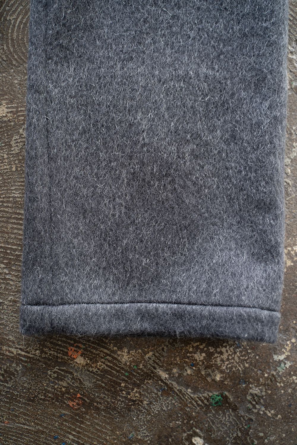【25AW】Mohair Shaggy Tapered Pants/モヘアシャギーテーパードパンツ(CHARCOAL)