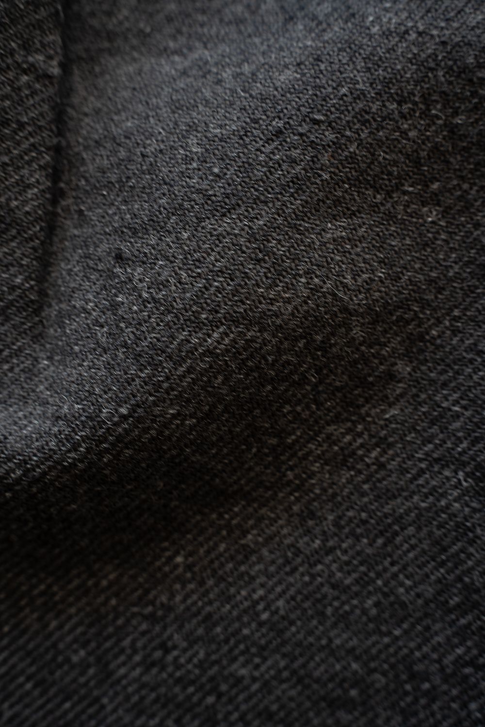【26AW】コットン×ウールカルゼ2タックイージーパンツ(GREY)