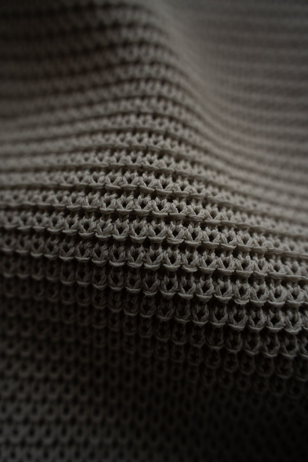 【26SS】和紙混7Gニットブルゾン(TAUPE)