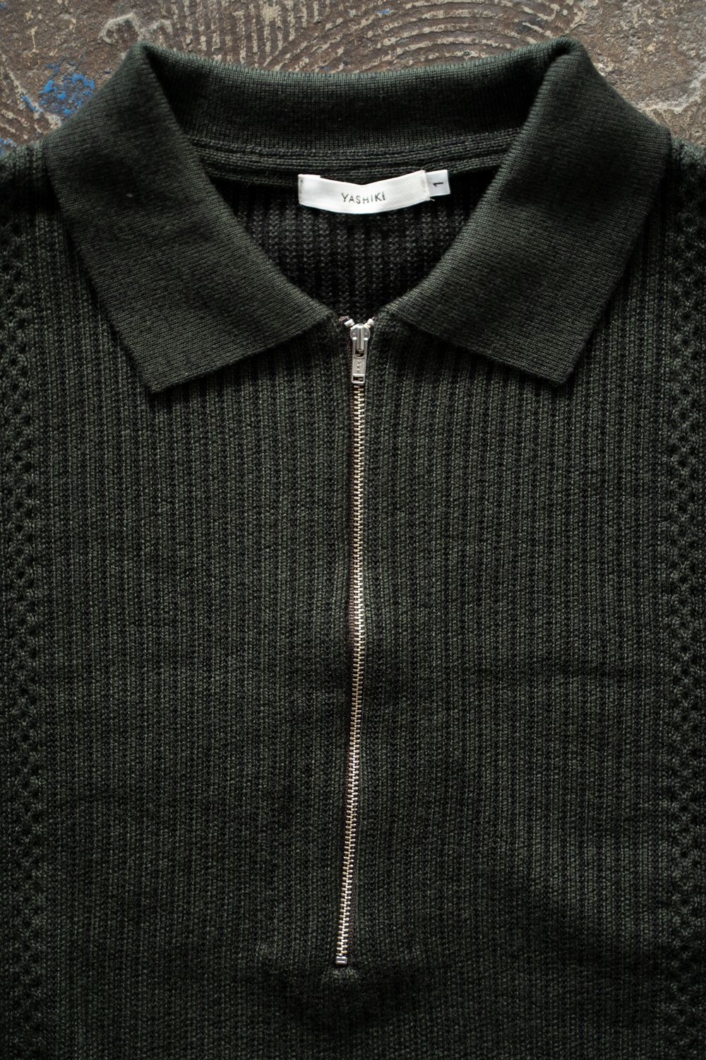 【26AW】Teriha Zip Polo(DARK OLIVE)
