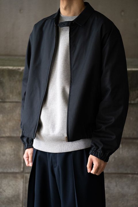 【ラスト1点】【22SS】スビンコットンギャバジンスイングトップ(NAVY)