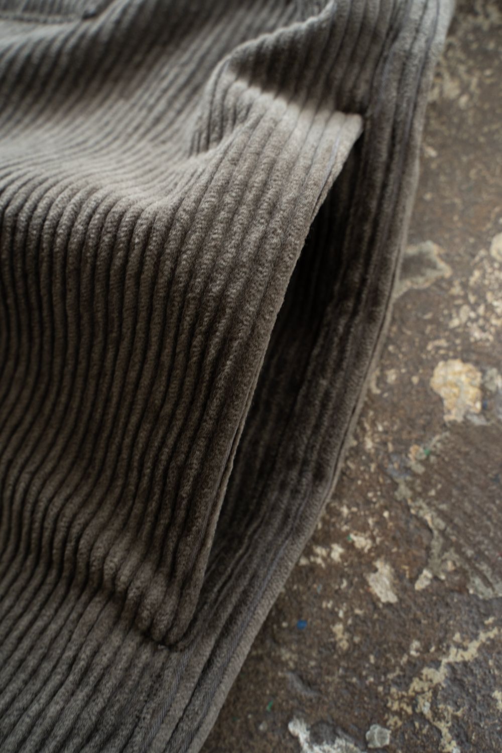【ラスト1点】【25AW】綿×レーヨンコーデュロイシャツジャケット(KHAKI BROWN)
